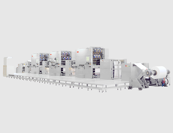 MK 3920SW卷筒纸机组式模切机
技术描述：卷筒纸多机组整机设计技术
                 高快间歇式送纸节造技术
                 真空送箔输送节造技术
握别单张纸加工浪费，进入高自动化、多工位组合的新时期。
无需叼口空缺，每张纸均匀节约15mm，每1000米卷筒纸至少节约25M，制品率至少提升2.5%